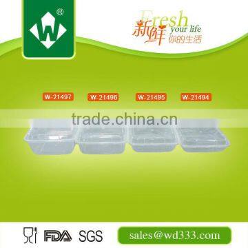 Disposable PP Plastic Square Lunch Box