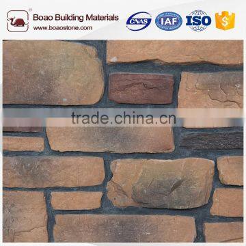 Exterior wall stone cladding artificial stone form