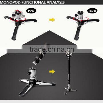 New Updated HPUSN Professional Photography Carbon Fiber Video Tripod With Travel 8cm Steel Nails Buy 1 Get 3 photo-5