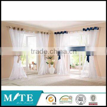 100% polyester fashion plain crystal sheer voile curtains,crystal sheer voile fabric