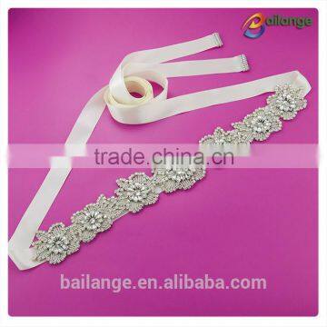 embroidered western wholesale metal bride ladies fancy crystal rhinestone belt for wedding dress