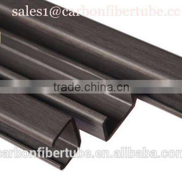 Pultrusion carbon fiber U shape, custom shape pultrusion carbon fiber products