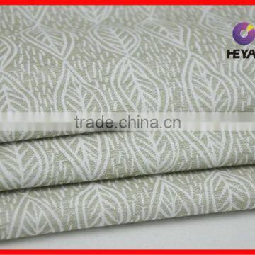 Hospital Bed Sheet Leaf Patterned Fabric