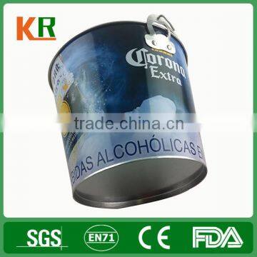 Portable Small Custom Beer Decorative Metal Ice Buckets photo-3