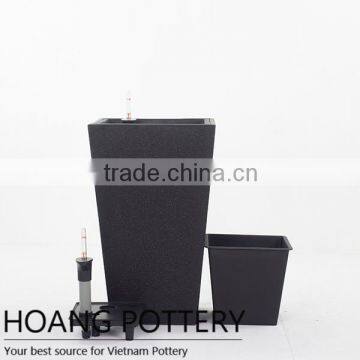 Square Poly Terrazzo Flower Planter Indoor and Outdoor Decor photo-6