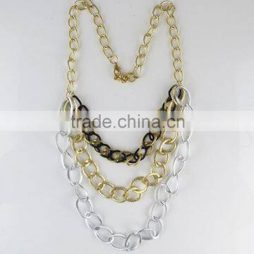 Spring style gold chunky necklace