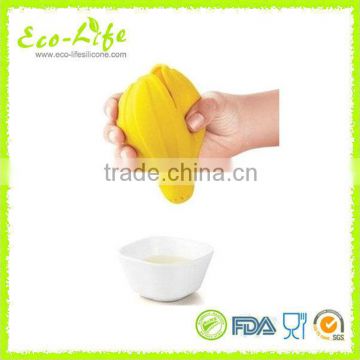 Hot selling food grade Silicone Hand Lemon Squeezer, Juice Maker