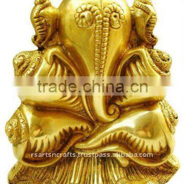 Ganesh Hindu God, brass ganesha