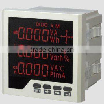 96*96 THREE-PHASE THREE ROW MULTICHANNEL LED DIGITAL DISPLAY ENERGY METER RH-3D3