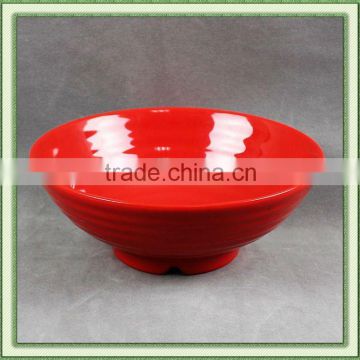 Red melamine bowl salad bowl