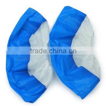 Disposable waterproof PP+CPE shoe covers for medical and industry