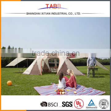 Double layer outdoor 5+ person family tent