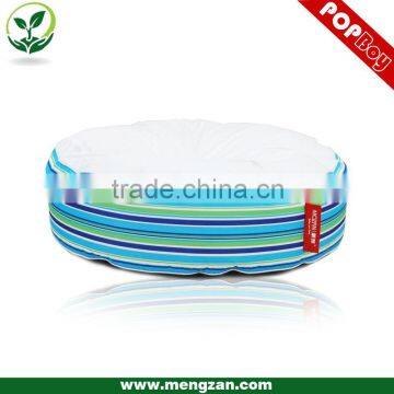 GIANT blue stripes bean bag bed, outdoor bean bag bed furniture