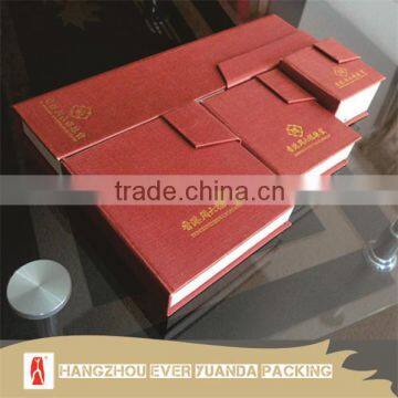 Most popular items luxury hard cover invitation packaging offset printing service