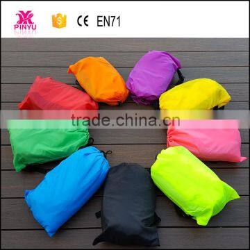 Factory Price Real 210T Ripstop Nylon Sleeping Sofa Laybag Furniture Bean Bag Chair With Pocket and Light photo-6