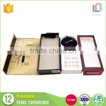Latest Design UV Blister Tray Magnetic Closure Earphone Packing With Own Logo