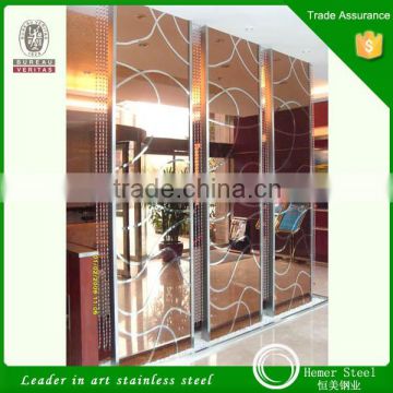 Hot New Products for 2016 Stainless Steel Laser Cutting Screen for Hotel Decoration