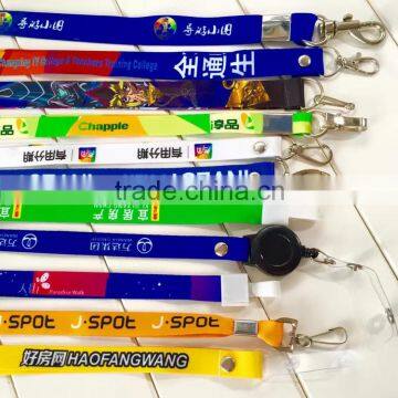 Polyester lanyard sublimation lanyard heat transfer lanyard