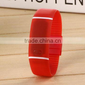 Best selling High Quality Fashion Electric Silicone LED Watch