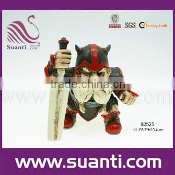 Home decoration use eco-friendly resin male carpenter cartoon character theme figurines