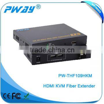 Hot sale 2-10KM HDMI over Fiber Extender KVM& Mini USB with RS232/ Audio up to 1080P@60Hz