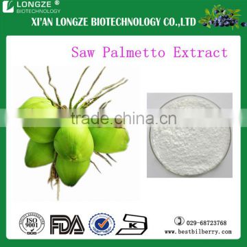 ISO certified best-quality saw palmetto P.E Saw Palmetto Extract Powder with Fatty acid 25%-45%