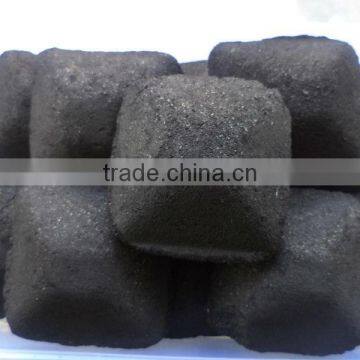 Pillow shaped Cocoshell Char Briquettes