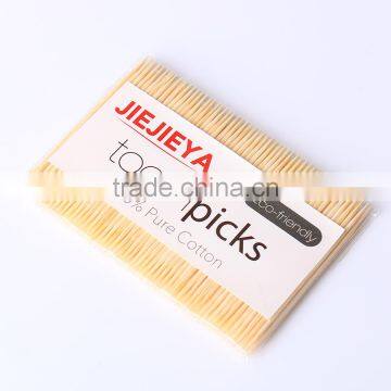 200pcs portable single point sterile toothpicks made by bamboo in OPP bag