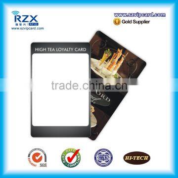 Free sample 0.88mm thickness plastic EM marine 125Khz rewritable rfid card