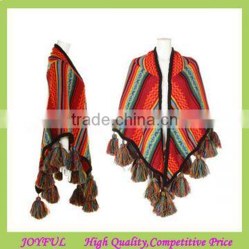 New Fashion Knitted Scarf Triangle Pashmina Shawl With Tassels