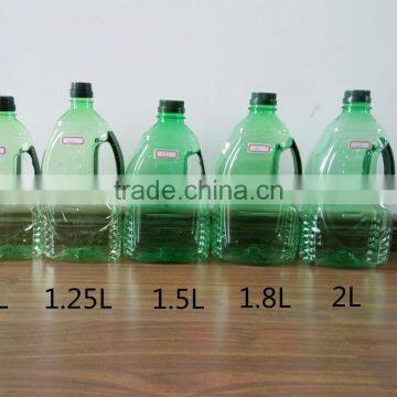 dark green high quality olive oil plastic bottle/cooking oil bottle 1L 1.25L 1.5L 1.8L 2L