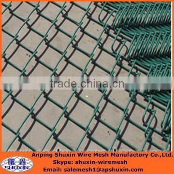 PVC coated chain link fence for green field protection