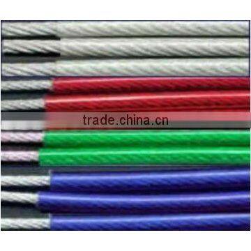 high tensile wire rope with plastic coating