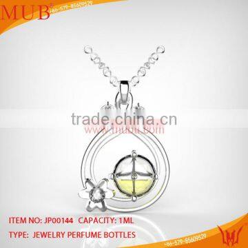 New 2014 Beautiful Fashion Glass Jewelry Perfume Necklace Bottle