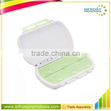 Travel 6 Compartments Waterproof Pill Box with Lock