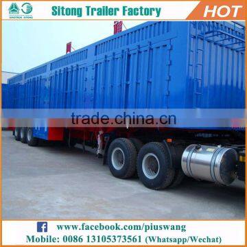 high quality 6x12 enclosed trailer 3 axles cargo transport box van trailers