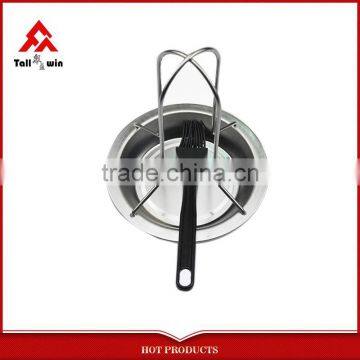 BBQ Grill Topper With Stainless Steel Roasting Chicken Rack photo-3