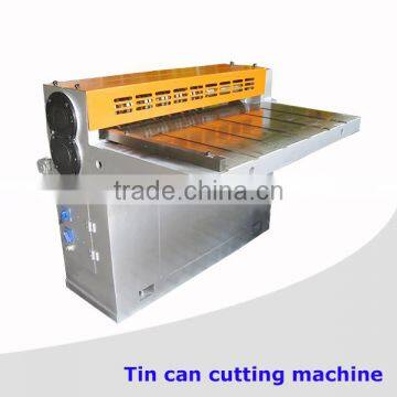 Metal tin can body cutting machine