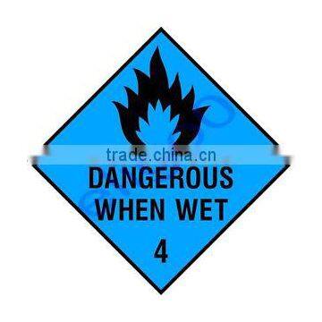 DANGEROUS WHEN WET warning danger vinyl sticker DECAL