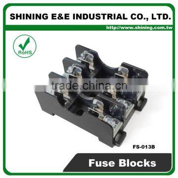 FS-013B 600V 10 Amp 3 Way Midget Type Din Rail Glass Fuse Block photo-3