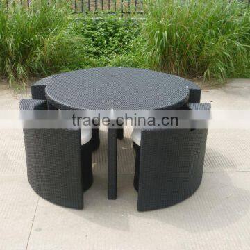 Outdoor Garden Furniture Round Wicker Table photo-3