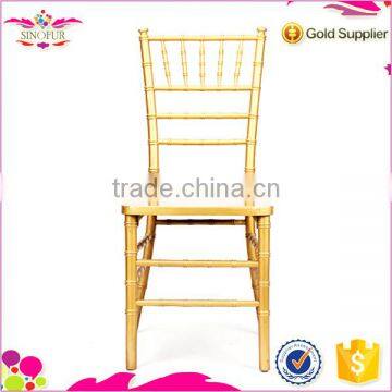 Qingdao SinoFur Classical Wholesale Golden Wood Tiffany Chair photo-2