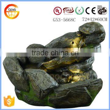 Trade assurance garden stone finish polyresin water fountain