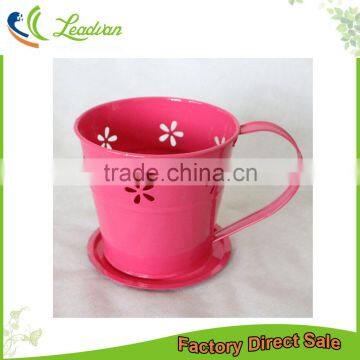 bulk beautiful internal small indoor decorative flower shape hollow out teacup pots planters