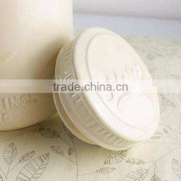 Gifts and Craft Ceramic Storage Containers Mason Jars Kitchen Canister photo-5