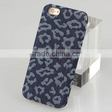 Denim Fabric Leather Card Slots Flip Phone Case for IPhone6 Case Wallet photo-5