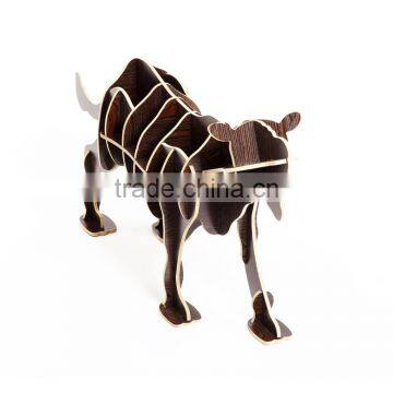 Puzzle Wood Craft Leopard Table Book Shelves Creative Animal Furniture photo-3