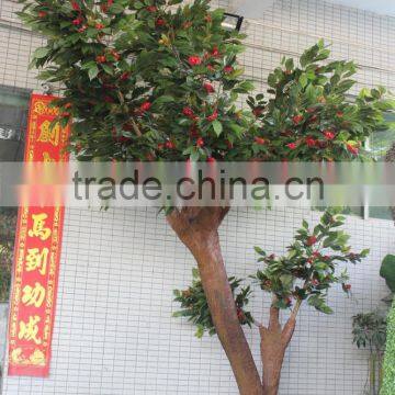 Home &garden Ornament Artificial Camellia Tree With Flowers Decoration photo-3
