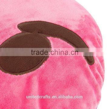 Yellow Round Cushion Soft Emoji Smiley Emoticon Stuffed Plush Toy Doll Pillow photo-4