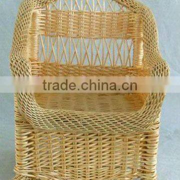 Cheap Hand Weave Willow Material Wicker Chair Price for Homes & Garden photo-4